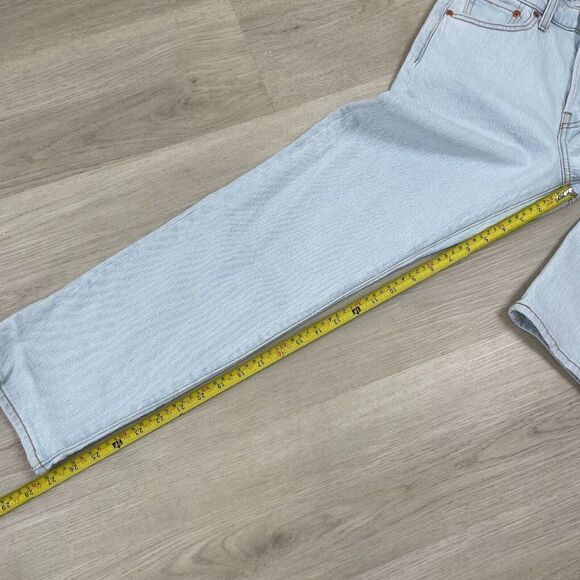 Levis Wedgie Straight Jeans Womens 29x28 Denim Light Wash High Rise 349640147 - Picture 6 of 6
